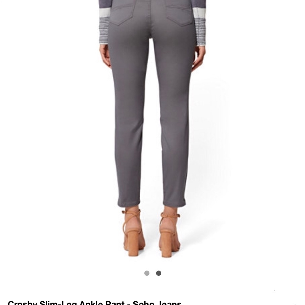 Colored jeans ankle pants